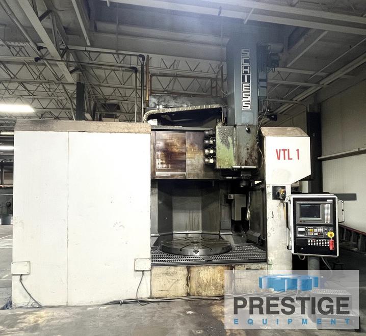 63" Schiess 20DSC160, 78" Turn Diameter, 76" Turning Height, 47" Ram Stroke, C-Axis, Lv Spl., ATC, Fanuc 15, #43101