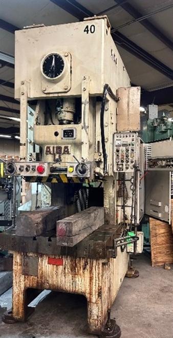 121 Ton Aida Single Point Press, Model Nc1-110(2), S/N 00211-5858, 7" Stroke, 35-65 SPM, 3.5" Slide Adj, 13.7" SH, STK# 1552
