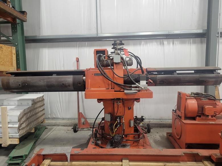 48" x 10,000Lb Bradbury Double End Uncoiler and Coil Car