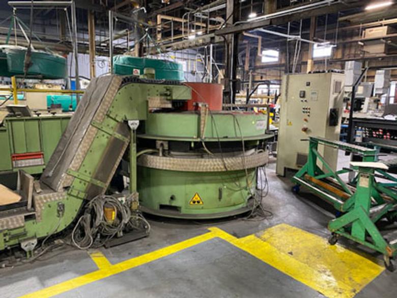 Rosler R-150/15 SE Vibratory Tumbling Multi Channel Metal Finishing Machine, Year 2000, 3219