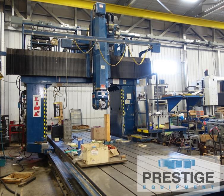 HENRI Model GICAMILL CNC Gantry Mill, X-312", Y-126", Z-45", 2-Axis Head, 18K RPM, Fanuc 15M, #26623