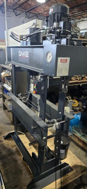 100 Ton, DAKE, #1EM-100, 15.75"Str, 35"DLO, hydraulic, 5.5 HP, manual/elec, NEw   Our stock number: 7189