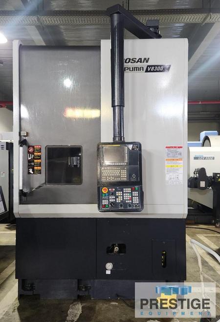 Doosan Puma V8300R, 32.67" Cutting Diameter, 15" Chuck, 2,000 RPM, 12 Pos. Turret, Fanuc i, Chip Conveyor, 2017,  #43905