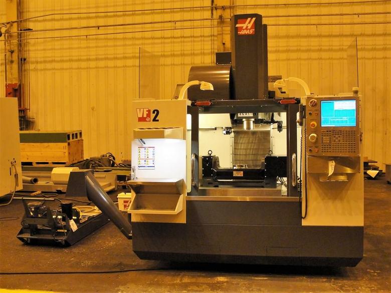 Haas VF-2, 10,000 RPM, 24 Side Mount ATC, Haas TR-160 Trunnion Table, Probe, 2013, #30308