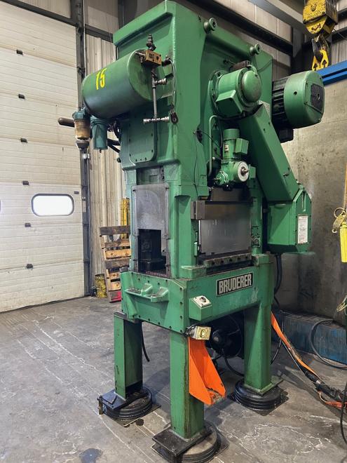 30 Ton Bruderer Press, Model BSTA 30.11, S/N RU1184, .5-1.5" Adj Stroke, 100-1500 SPM, STK# 1570