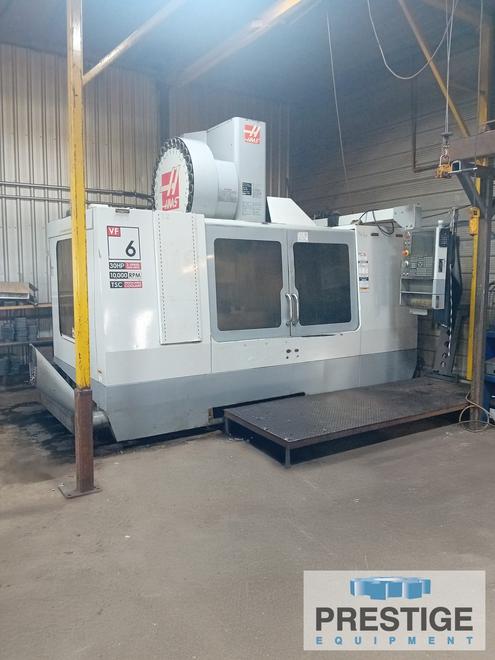 Haas VF6, X-64", Y-32" 30 Station Side Mounted ATC, 10,000 RPM, CAT #50, Thru Spind Coolant, #44014