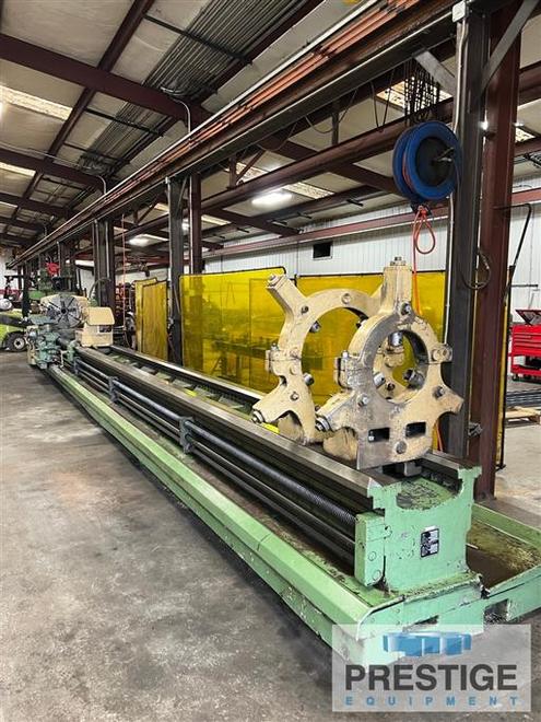 Monarch 3220,  36" Swing,  360" Centers, Taper Attachment, Threading, 28" 4-Jaw Chuck, 40 HP, (2) Steady Rests, #43328