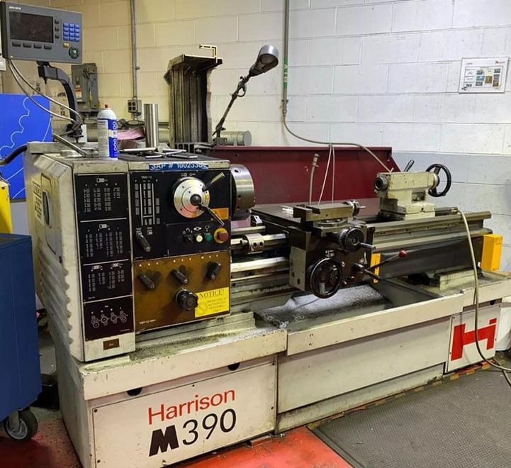15" x 50" HARRISON TOOLROOM ENGINE LATHE
MODEL: M390,  S/N: G70118, MFG: 1996