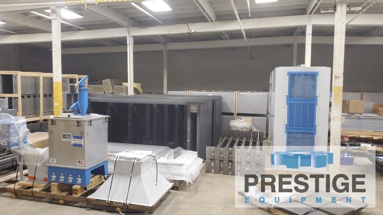 Parker Ionics Batch System Paint Booth QFlo, (3) Batch Ovens, (2) Powder Guns, New Never Used, 2022 #43932