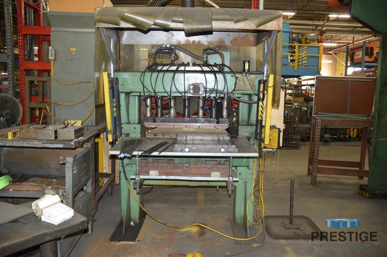 (7) Head Welder, (2) 85 KVA Transfomers Roman, 32" Wide Jig Set, Entron Weld Controls, 1/4" Diameter, #31103