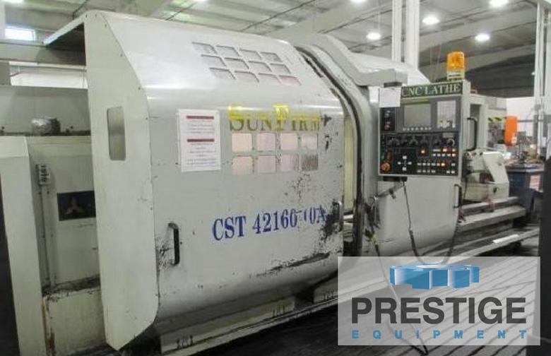 Sunfirm CST-42160, 10" Bore, 42" Swing., 160" BC, Fanuc OiTC, Front & Rear Chucks, #43784