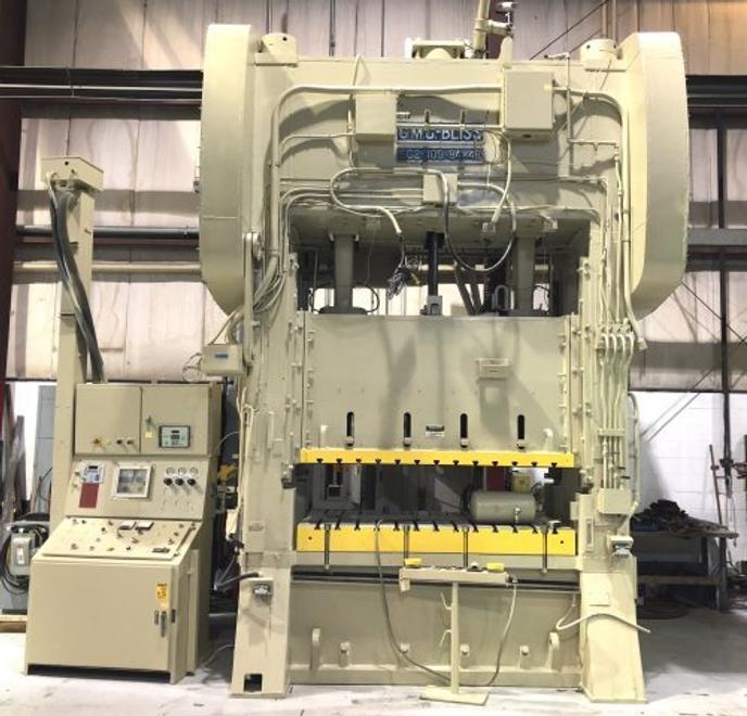 400 Ton Bliss SC2-400-84-48, 12"Str, 32"SH, 20-40 SPM, 84X48 Bed, 30"Windows, Flr Std, '85
