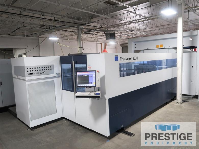 Trumpf TruLaser 3030 6KW CO2 Laser w/ Compact Liftmaster, 60" x 120" Dual Pallet, Low Hours, 12/2017 #32347