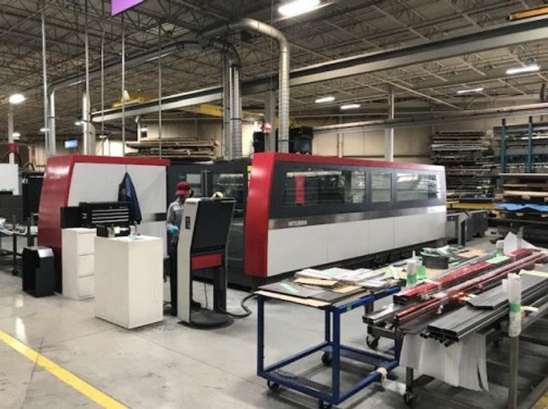 4500 WATT MITSUBISHI ML-4020NX-45CF-R CO2 LASER,MFG:2013 7617 DISCHARGE HRS