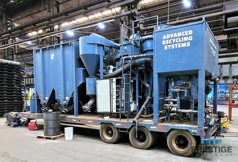Advanced Recycling Systems Aries/Vac B2 Mobile Blasting System, 2-Pot System, Trailer, Dryer, 2005, #31575