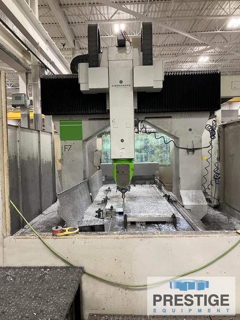 Zimmerman FZ-30 5-Axis Gantry, X-159", Y-92", Z-49", 25,000 RPM, Nutating Head 16-ATC, Heidenhain 530i, 2010, #43543