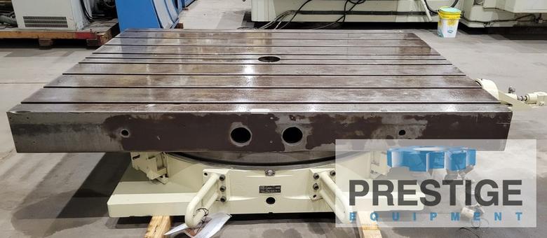 72" x 96" G & L CNC Rotary Table, 360 NC, 25,000 Lb Cap., 22.5" High, Hyd. Clamping #23421