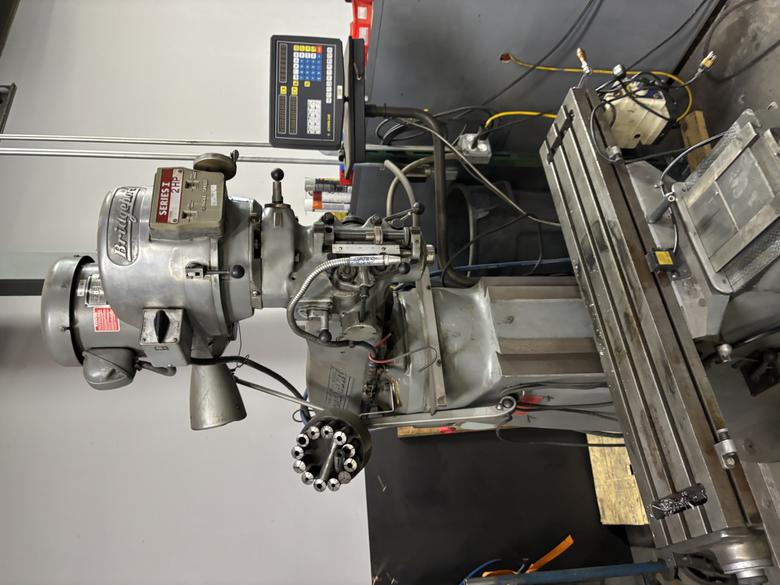 2 HP BRIDGEPORT Vertical Mill, Series I, 9" x 42" Table, Power Table Feed
