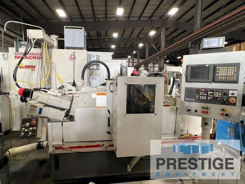 Cincinnati RK220-8, Fanuc 18i-T CNC, 4.5" Dia., 20 HP, 24" Wheel, 14" Regulating Wheel, 1992, Rebuilt 2002, #32659