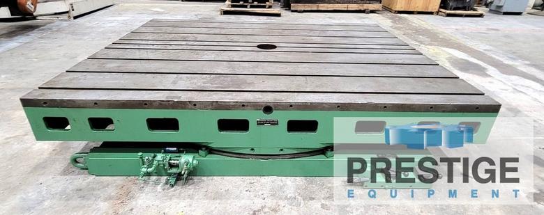 96" x 120" G&L Hydrostatic Table, 75,000 Lb. Capacity, 90 Deg. Pos., Power Clamping, #27645