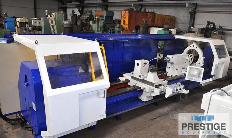 TOS SUA 125 49.21" x 197", Heidenhain CNC, 39.37" 4-Jaw Chuck, Steady Rest, Chip Covneyor,  2009, #32561
