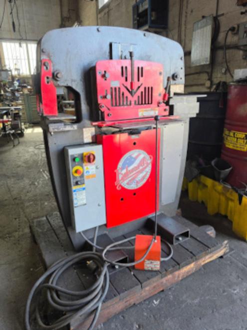 4" x 4" x 1/4", EDWARDS, 55 Ton, Hydraulic, 5 HP, 3 phase, notcher, 2014