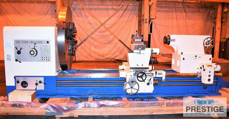 80" x 118" Tru-Turn, 2040/3M, 64" Over C/S, 315 RPM, 15 Ton Cap, Steady Rests, Inch/Metric Thread, 40 HP, NEW, #32599