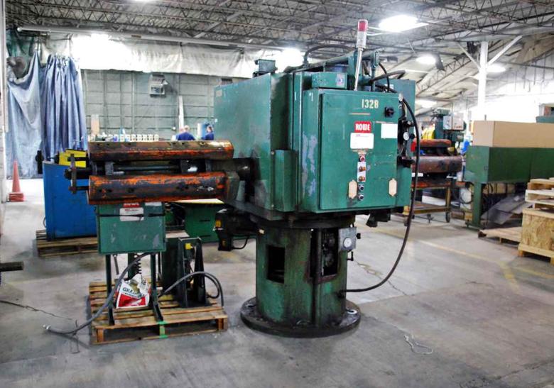10,000 Lb. x 30" ROWE #10030-DSV-DE Double Uncoiler - Motorized