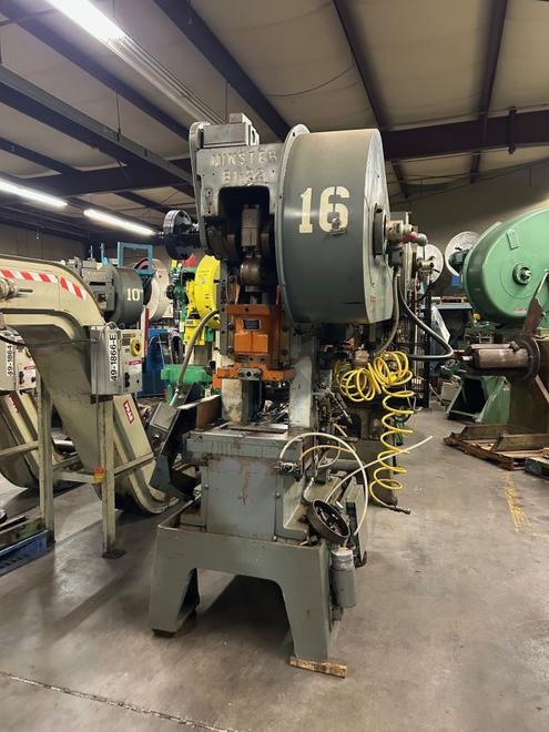 22 Ton Minster Press, Model B1-22 Fixed Base, S/N 22071, 1" Stroke, 0-700 SPM, 2" Slide Adj, 10.25" SH, STK# 1590