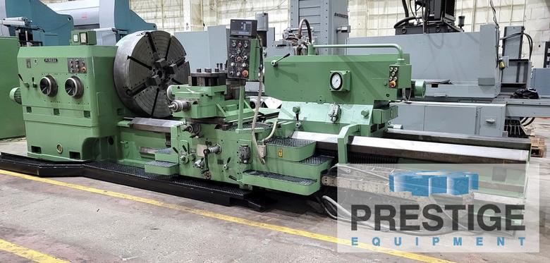 49" X 118" Poreba TCG125, 40 Ton Capacity, Inch/Metric Threading, Steady Rest,  Follow Rest, 100 HP #43238