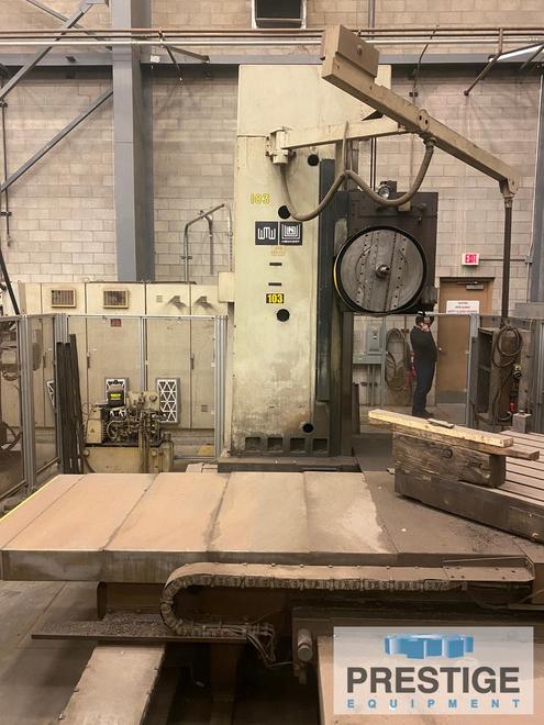 4.33" Union CNC Horizontal Boring Mill BFT 110, X-78", Y-50", Heidenhain CNC, Rotary Table, 40 HP, Facing Head, #43994