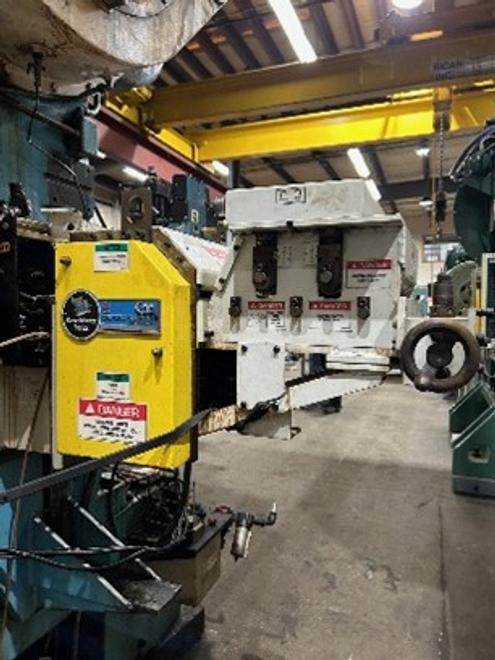 COE 12" wide motorized Servo Feed w/ Pull Thru Straightener, Model CPRF-S212 Servo Master Series 2, S/N 65005-1, .156" Max thickness, .010 Minimum thickness, STK# 1650