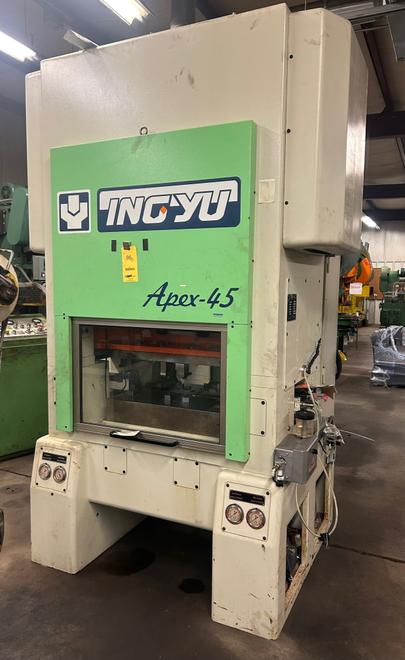 Ingyu Straight Side High Speed Press, Model Apex-45, SN 051203BL, .787" Stroke, 200-1100 SPM, 2" Slide Adj, STK# 1472