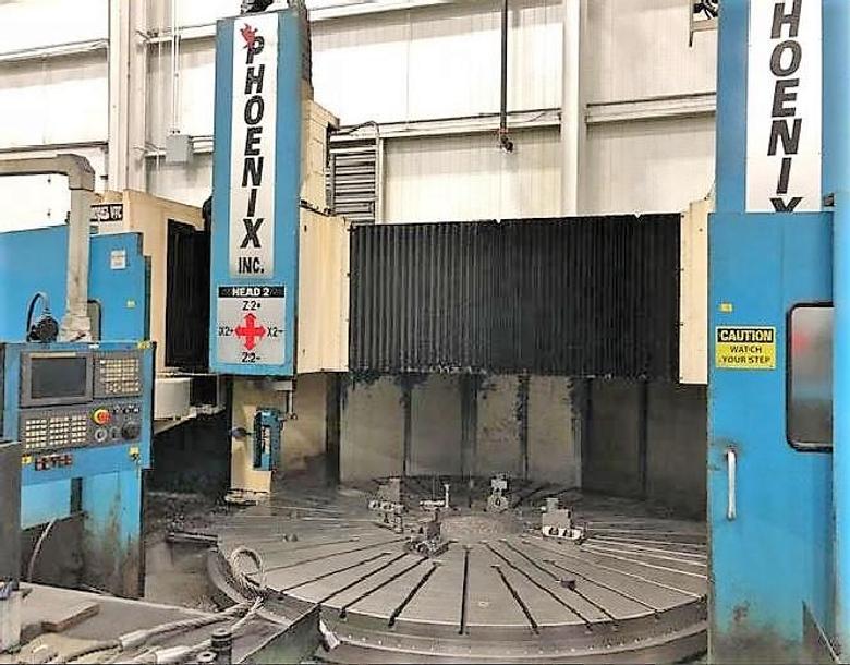 144" Phoenix VTC144/160, 2-Rams w/ATC, 160" Swing, Fanuc 18i 4-Axis CNC,'09 #29600