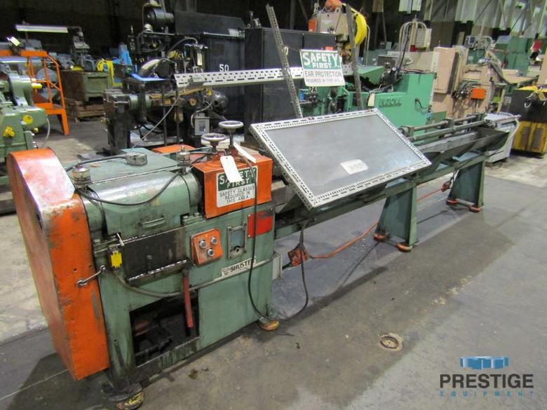 SHUSTER 2A4V Wire Straightener & Cutoff Machine, .125"-.312" Diameter, 20-200 FPM, 15 HP, Extra Dies, #31099