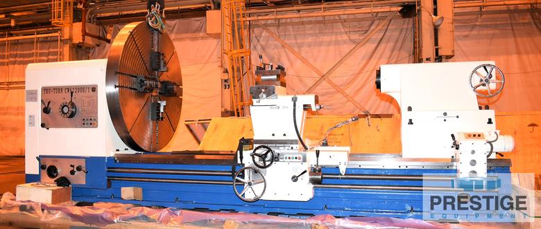 80" x 118" Tru-Turn, 2040/3M, 64" Over C/S, 315 RPM, 15 Ton Cap, Steady Rests, Inch/Metric Thread, 40 HP, 2023, #43316