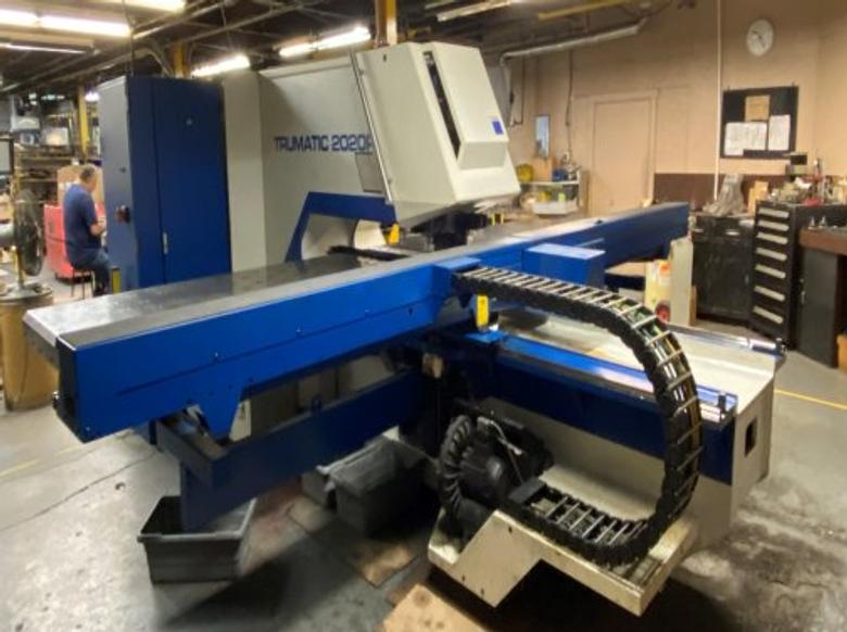 22 TON TRUMPF TC2020R CNC TURRET PUNCH W/BOSCH CNC CONTROL
 
MFG:2005 - APPROX: 13,000 HOURS