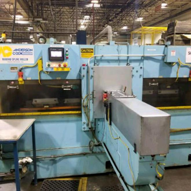 36” ANDERSON COOK 240 ROTO-FLO SPLINE ROLLER, NEW 2004