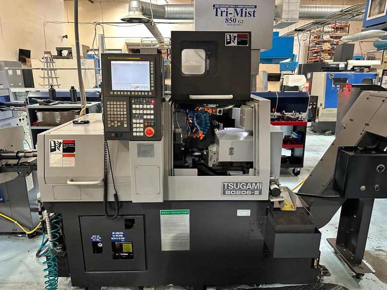 Tsugami BO206-III CNC Swiss Lathe, 2016