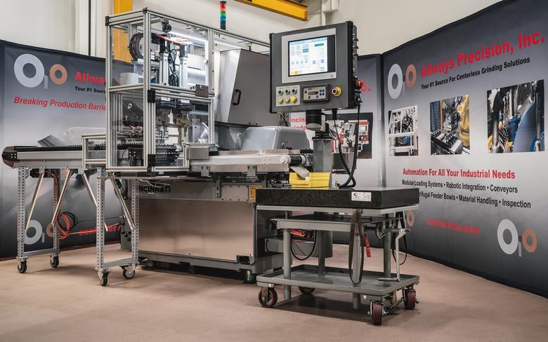 Cincinnati #2OM CNC Centerless Grinder, Remanufactured, Up to 7-Axis, 24" Grinding Wheel