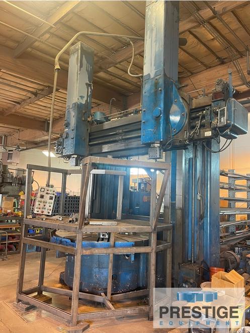 Rafamet KCF 200 80" Table Dia., 96" Swing, 65" U/R, (2) Swivelling Rams, 45 HP, Full Pendant Controls, #43351