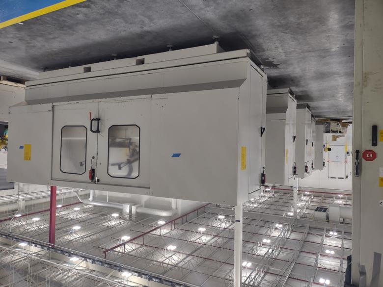 3 FOR SALE- 2013 Grob model G520AB21KD 5 axis cnc universal machining centers, approx. 55,000 hours, dual HSK63 spindles, 18,000 rpm, 36 position atc, x,y,z,a,b-full b axis, siemens 840d controls, 2 station pallet