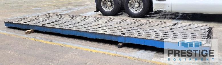 72" x 252" x 7" T-Slotted Floor Plate, Cast Iron Construction, #43738