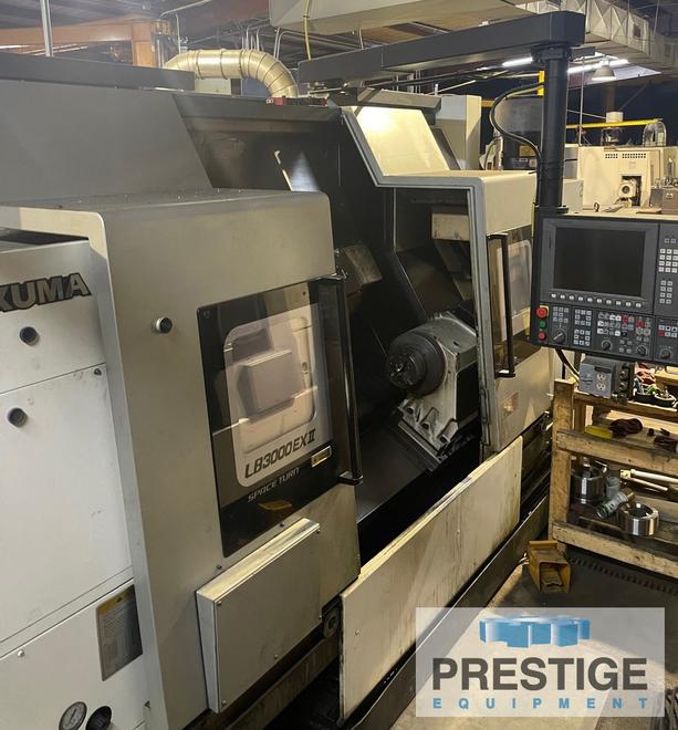 Okuma LB-3000EX-II-MYW 800, OSP-P300LA, Big Bore, Y-Axis, C-Axis, high Press Coolant, Main/Sub Spindle, 2016, #43938