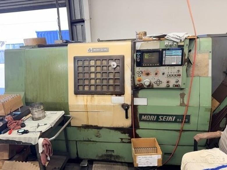 Mori Seiki SL-25 CNC Lathe, 8” Chuck, 12” Swing, 23” Travel, 12 Station Turret