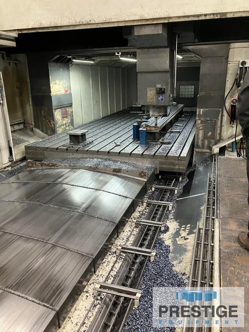 YCM DCV6030 BF, X-220", Y-120", Z-40", 236" x 118" Table, 6K RPM, 60-ATC, ACC, Angle Head, TSC, Fanuc 200FB, #43317