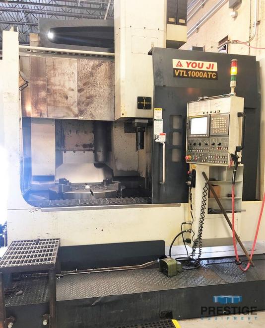 You Ji VTL-1000ATC, 12-ATC, 53" Swing35" Turning Height, 39" 4-Jaw Power Chuck, 600 RPM, 60 HP, Fanuc 0i, 2012 #31187