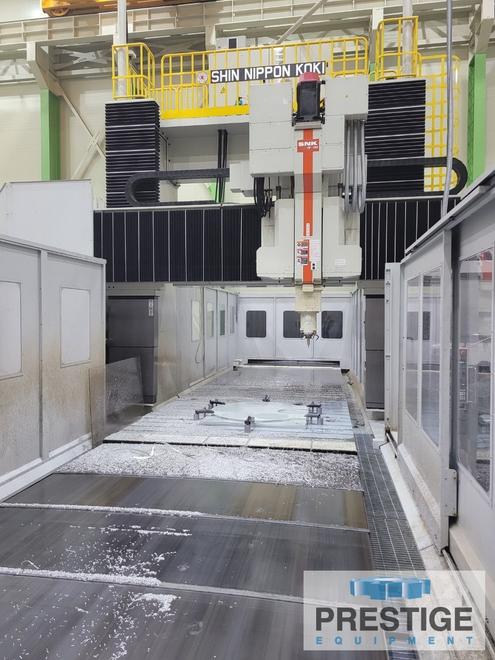 SNK HF-6M, X-364", Y-157", Z-39", 118" x 314" Tbl, 129" B.C, 60-ATC, T.S.C, 50 Taper, 90° Head, Fanuc 31i, 2017,#43362