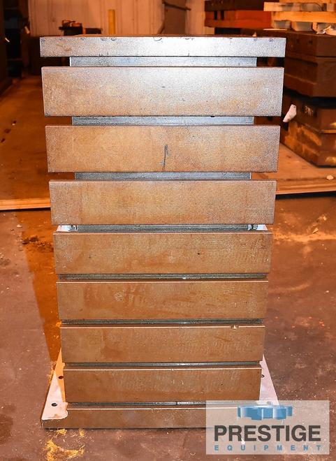 20.5" x 40" x 21" Devlieg Stackable Angle Plate, 8 T-Slots, 5" Centers, .75" x 1.5" x 1.25" T-Slot Dimensions, #31976