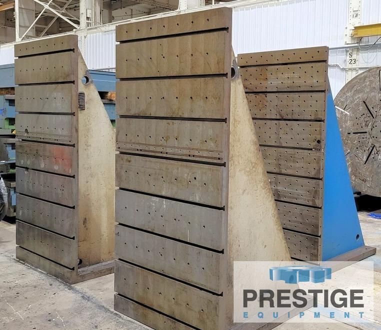 96" x 48.25" x 42.75" T-Slotted Fabricated Angle Plates, #43742